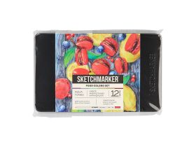 Набор карандашей акварельные Sketchmarker "Еда", 12 цветов, жестяной пенал