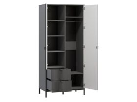 Распашной шкаф Трейвис 2-93x205 Графитовый