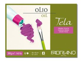 Блокнот-склейка для масла Fabriano "Tela" 24х32 см 10 л 300 г