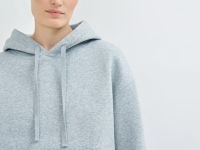 Флисовое худи, Серый