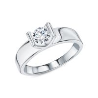 Серебряное кольцо с фианитами