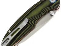 Складной нож Remette Cool Whale, сталь 14C28N, рукоять G10, черно-зеленый
