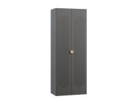 Распашной шкаф Луми 2-90x242 Графитовый
