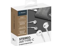 Проводная стерео-гарнитура Deppa (44215) Stereo Air Type-C (белый)