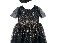 Карнавальный костюм: нарядное платье и шляпа волшебницы