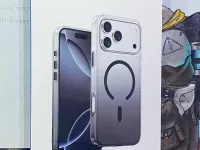 Чехол-накладка Keephone Aurora MagSafe для Apple iPhone 17 Pro Max пластиковый (прозрачно-синий)