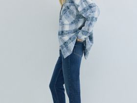 Джинсы Mom с высокой посадкой, Синий