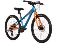 Подростковый велосипед Novatrack Extreme D 24 8sp, год 2025, цвет Зеленый-Синий, ростовка 11