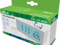 Часы-будильник Ritmix CAT-111 с метеостанцией (белый)
