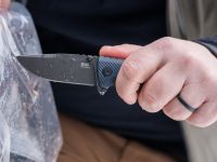 Полуавтоматический складной нож SOG Tellus ATK, сталь 440C, рукоять термопластик GRN