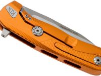 Нож складной LionSteel ROK A OS, сталь Bhler M390 Satin Finish, рукоять алюминий, оранжевый