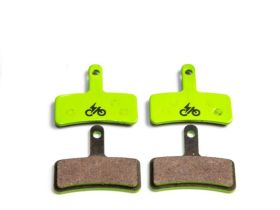 Тормозные колодки для велосипеда Clark's EVRS863X2 увеличенной мощности для электровелосипедов (Tektro Dorado) (металлизированные (sintered))