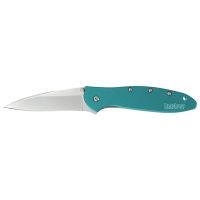 Полуавтоматический складной нож Kershaw Leek, сталь Sandvik 14C28N, рукоять алюминий, бирюзовый