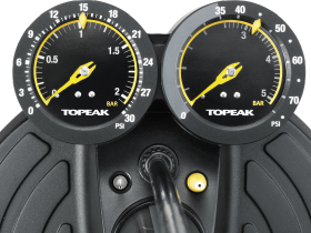 Насос напольный Topeak JoeBlow DUALIE (черный / желтый)