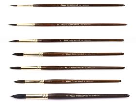 Кисть белка микс №6 круглая Pinax "Poseidon 821" короткая ручка