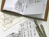 Набор капиллярных ручек Sakura "PIGMA MICRON" 3 шт (0,25мм 0,45мм + Ручка Pigma Brush)