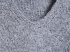 Джемпер с шарфом, Серый