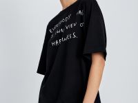 Футболка с принтом из хлопка