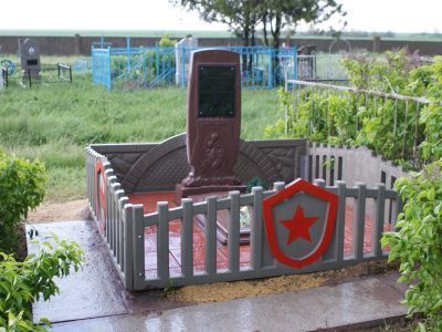 Могила советского воина С.М.Лагутина