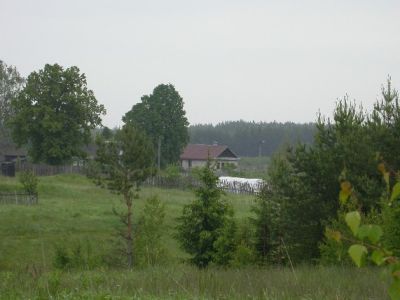 Памятное место, где в августе 1941 г. кавалерийский корпус Л.М.Доватора вел ожесточенные бои с немецко-фашистскими захватчиками