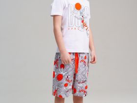 Комплект трикотажный для мальчиков: фуфайка (футболка), шорты