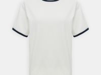 Футболка с контрастной отделкой