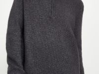 Джемпер с молнией и воротником-стойкой