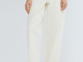 Джинсы Barrel с высокой посадкой, Бежевый