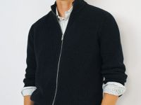 Кардиган на молнии, Синий