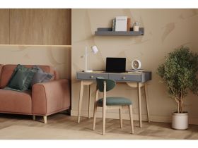 Стол Торвалль-4 110x50 Графитовый/Натуральный