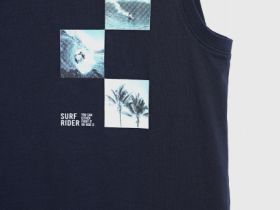 Майка с принтом для мальчиков, Синий