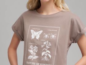 Футболка из хлопкового джерси свободного кроя