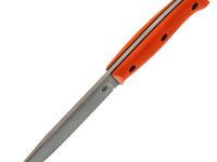 Туристический нож Универсал, сталь AUS-10Co, рукоять оранжевый G10