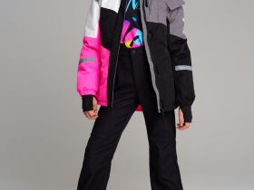 Куртка текстильная с полиуретановым покрытием для девочек