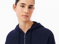 Женская флисовая толстовка Lacoste с капюшоном на молнии