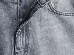 Джинсовые шорты-бермуды с высокой посадкой, Серый