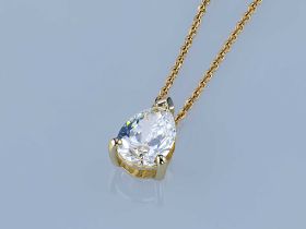 Классическая подвеска из желтого золота э0312пд11231154_white