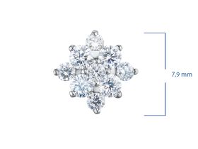 Классическая подвеска из серебра э0612пд09164200_white