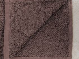 Полотенце махровое Олимп, коричневое