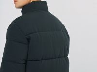 Утеплённая куртка с воротником-стойкой, Черный