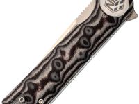 Складной нож Dr.Tech W3897MG, сталь D2, рукоять микарта, Pattern gray