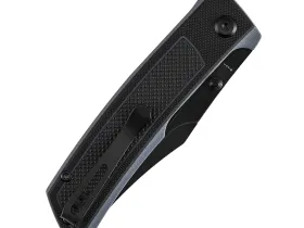 Складной нож Tenable Bison, сталь Nitro-V, рукоять G10, черный/серый