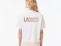 Женская Футболка Lacoste из хлопка