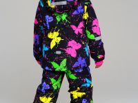 Комплект текстильный с полиуретановым покрытием для девочек: куртка, полукомбинезон