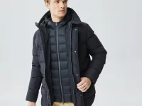 Мужская удлинённая куртка Lacoste с капюшоном