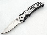 Полуавтоматический складной нож Lift Off Veff Serrations™, сталь AUS-8 Combo Edge, рукоять термопластик Zytel®/сталь