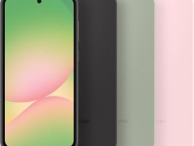 Чехол Samsung Silicone Case A56 розовый