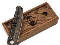 Подарочная коробка для  складных ножей, дуб