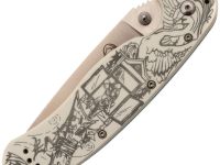 Складной нож Steelclaw Крыса "Сказка", сталь VG-10, рукоять White G10