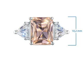 Кольцо из серебра с цитрином э0681кц02260367